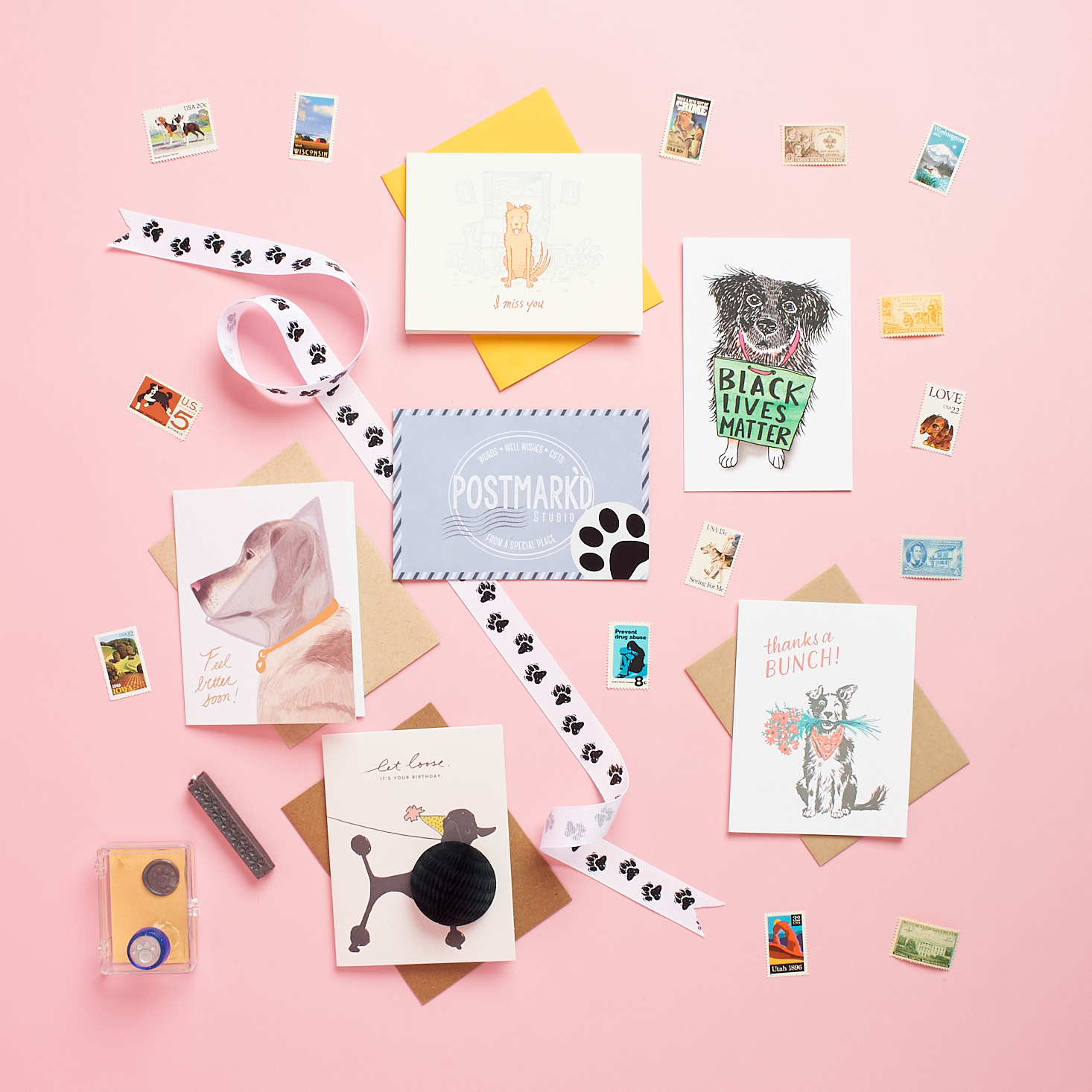 All stationery items from Postmark