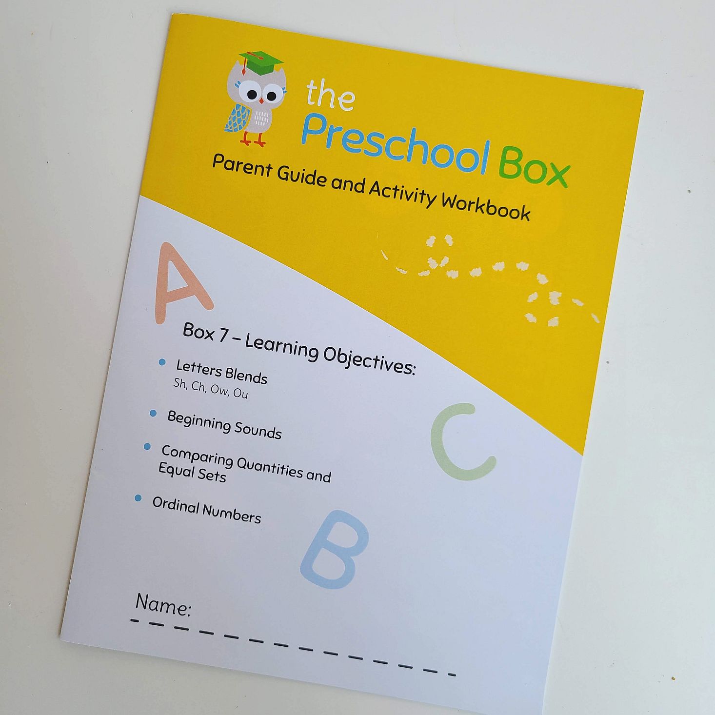 Preschool Box September 2020 workbook cover