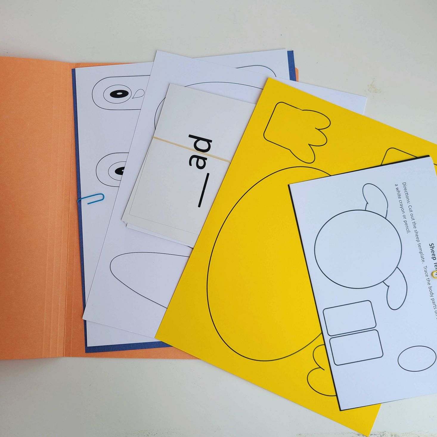 Preschool Box September 2020 papers