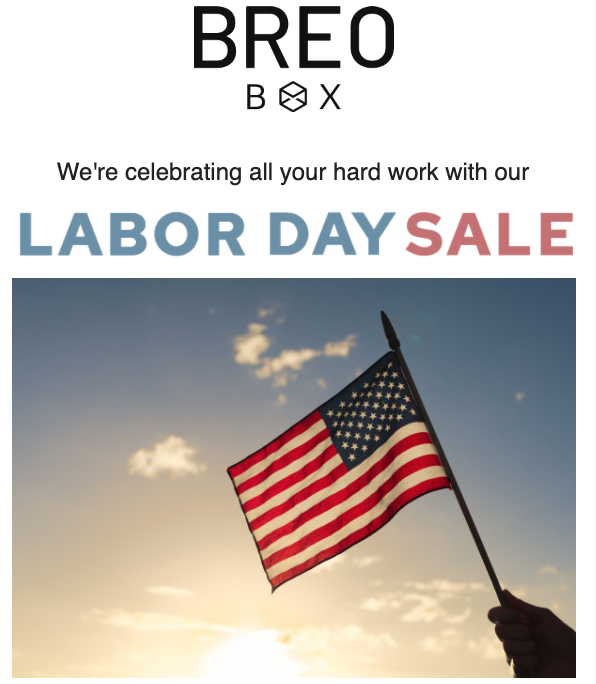Breo Box Labor Day Sale – $25 Off Your Box!