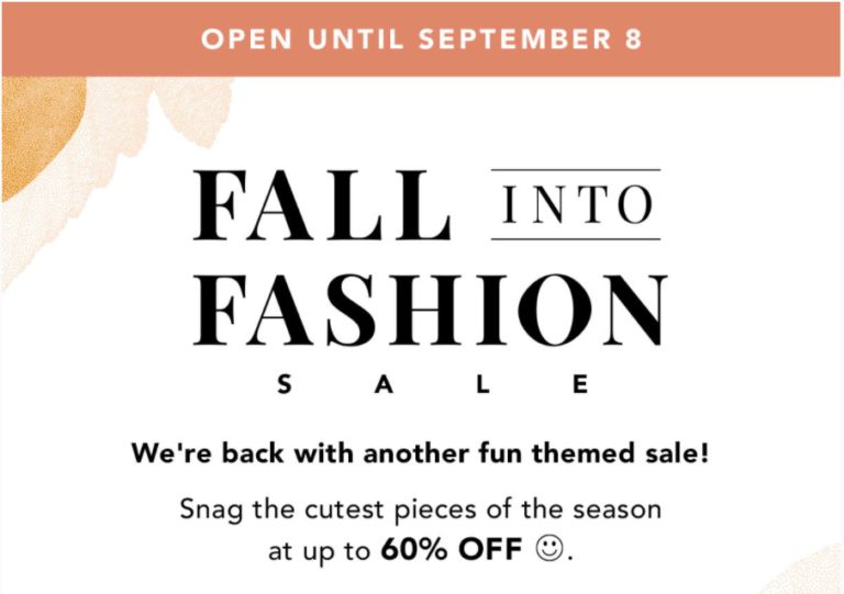 FabFitFun Fall into Fashion Sale Starts Now! MSA