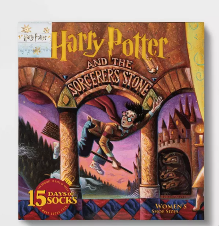 Harry Potter Book Cover 15 Days of Socks Advent Calendar – Available Now!