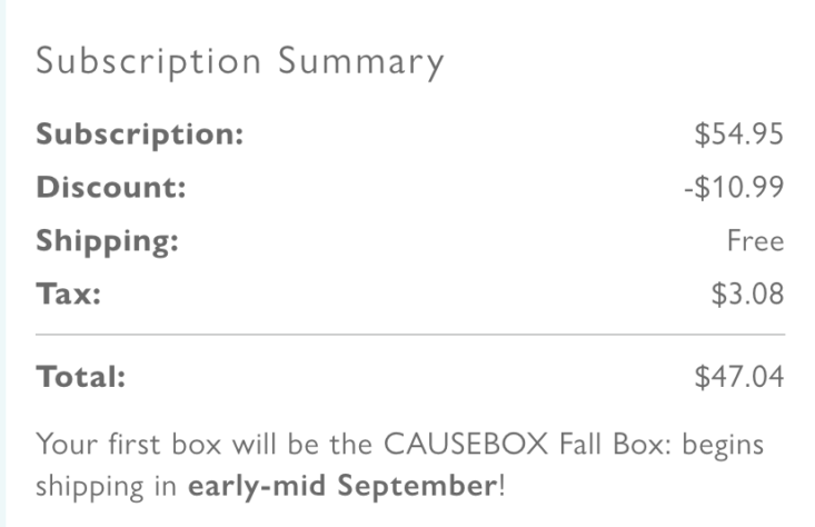 Last Call to Sign Up for the CAUSEBOX Fall 2020 Box + Coupon! | MSA