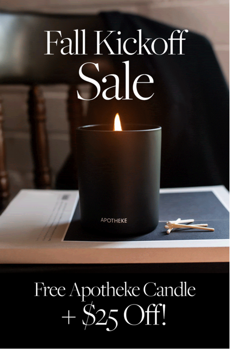 CURATEUR Deal: Free Apotheke Candle + $25 Off!