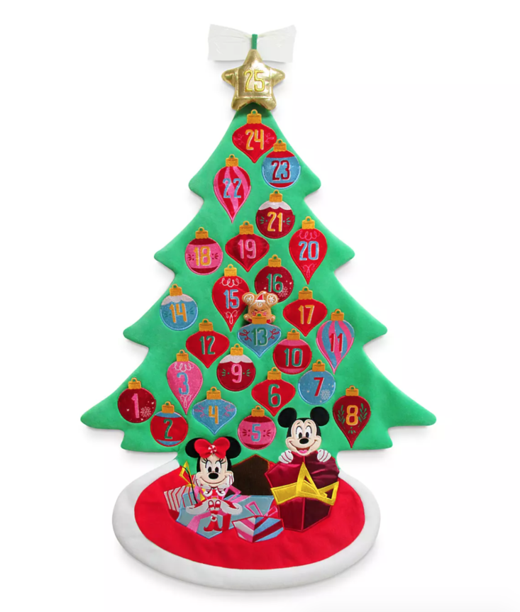 Mickey and Minnie Mouse Plush Advent Calendar Wall Hanging