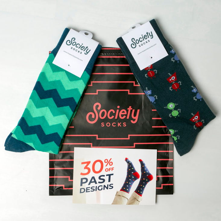 Society Socks 2 pairs of fun men's socks