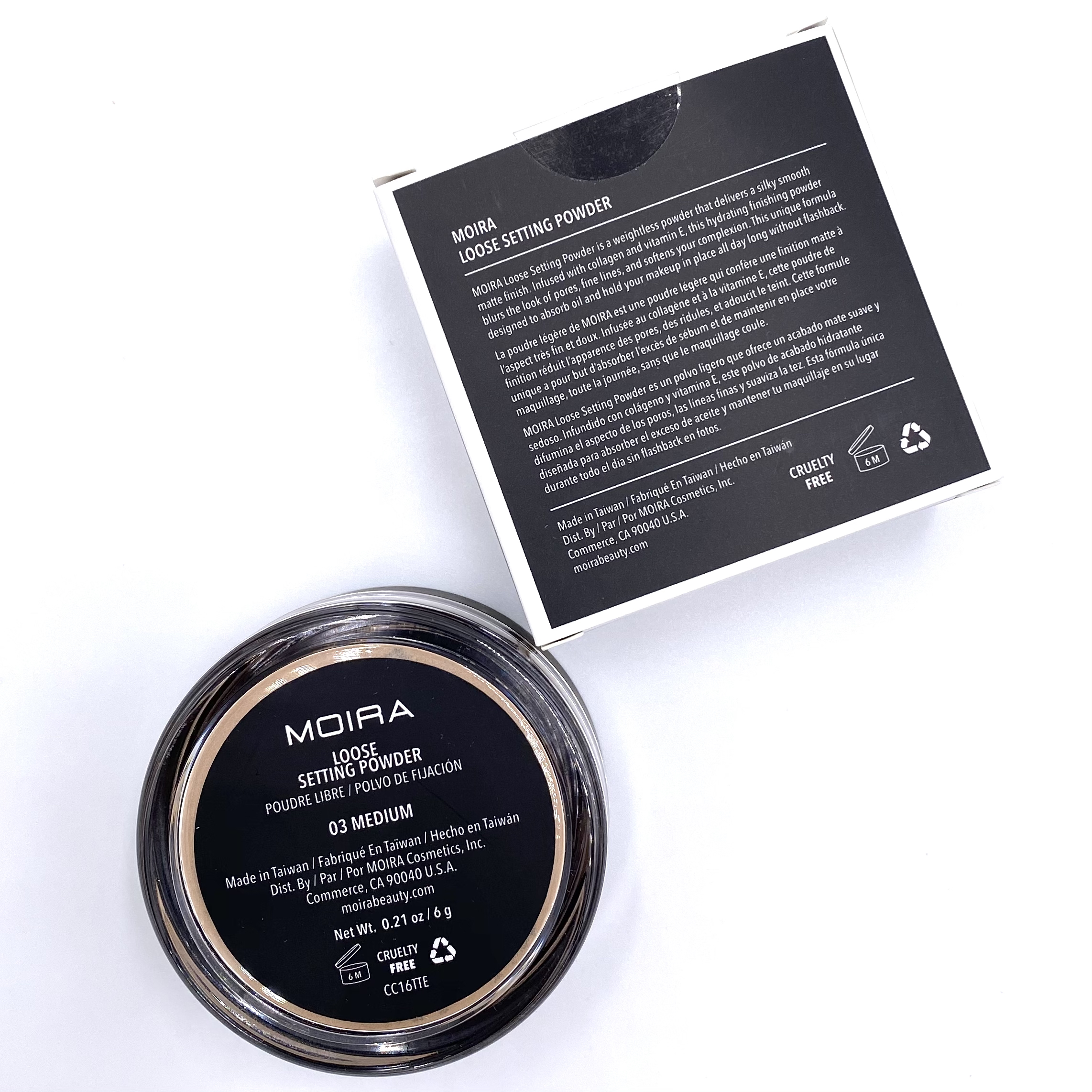 Moira Cosmetics Loose Setting Powder Back for the Beem Box September 2020