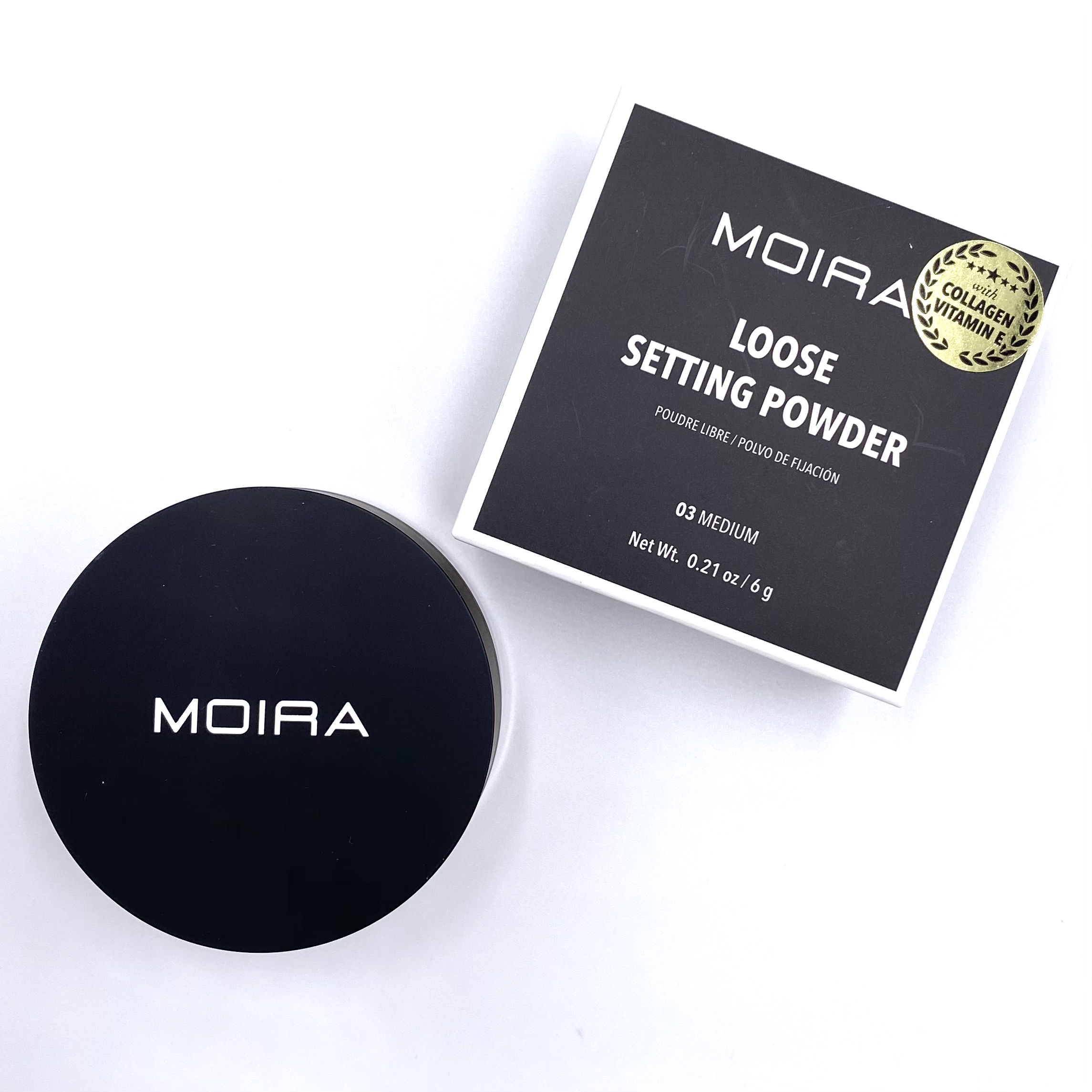 Moira Cosmetics Loose Setting Powder Front for the Beem Box September 2020