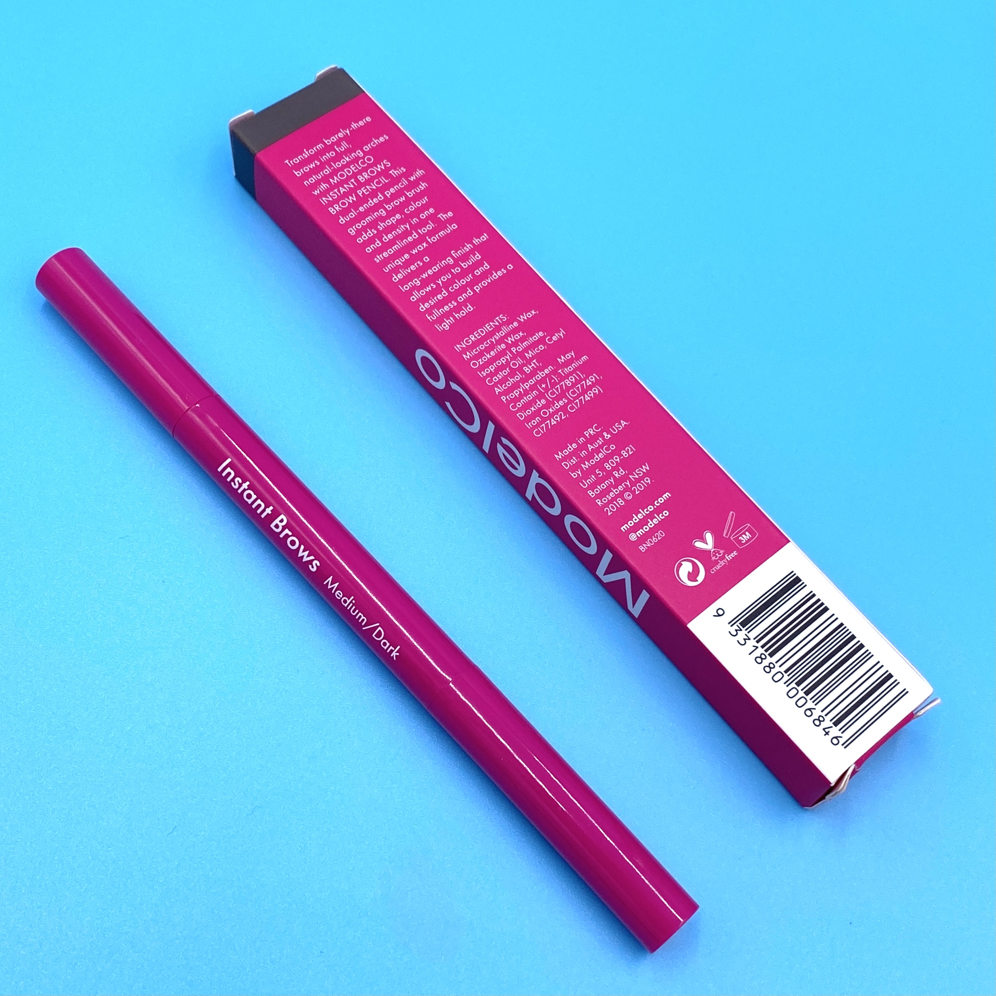 ModelCo Instant Brows Brow Pencil - Medium/Dark Back for Birchbox October 2020