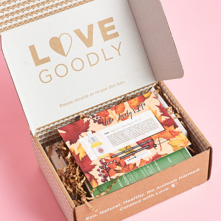 Love Goodly October/November 2020 open box