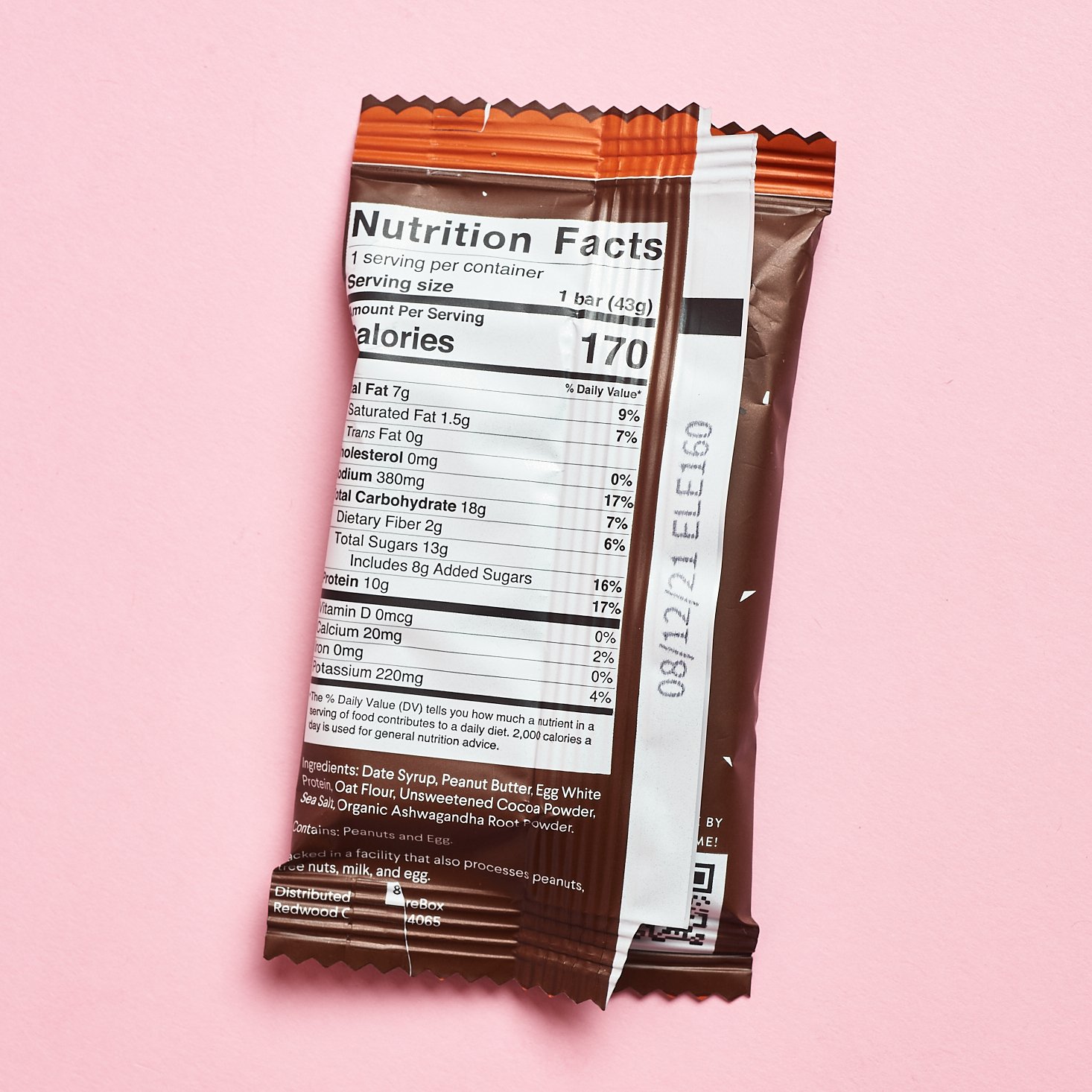 Naturebox October 2020 protein bar