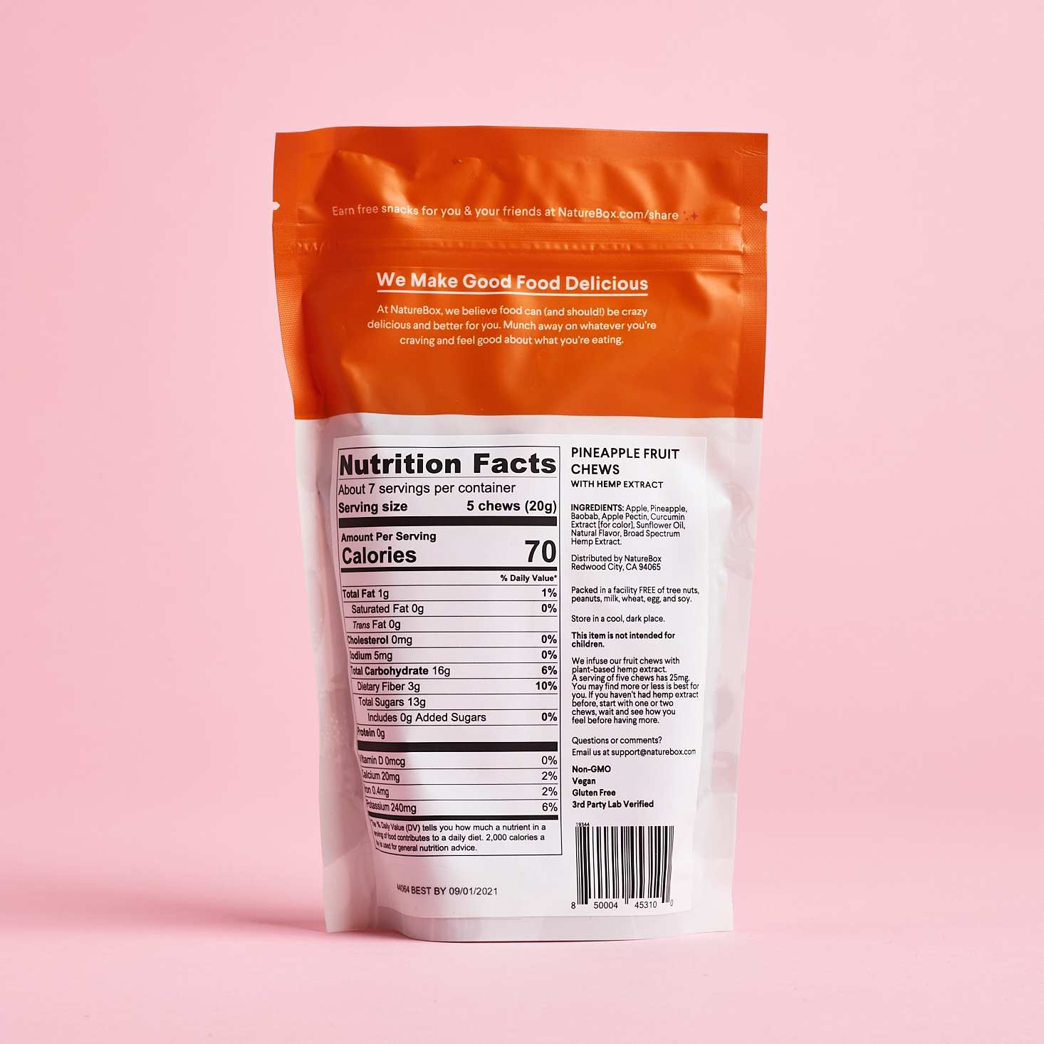 Naturebox October 2020 fruit chews