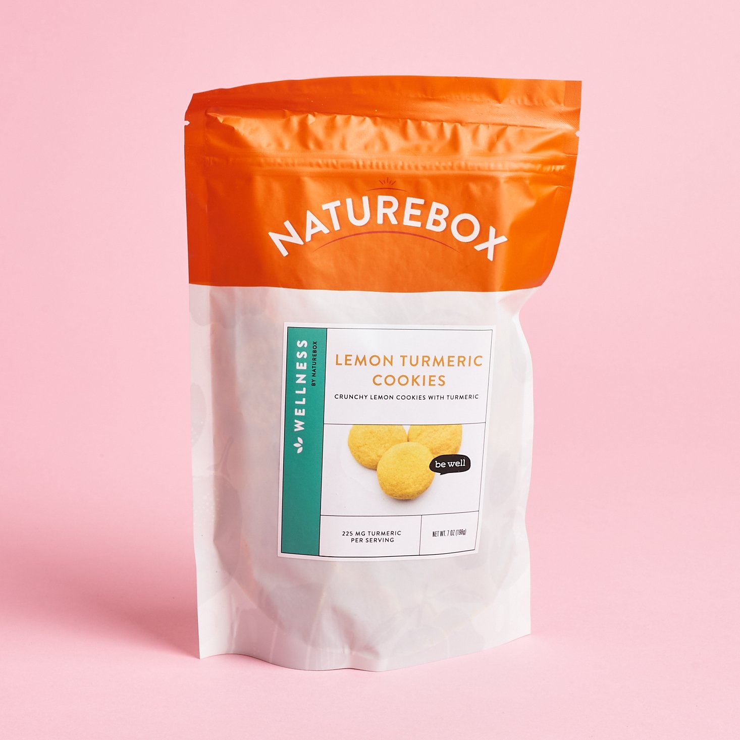 Naturebox October 2020 lemon turmeric cookies