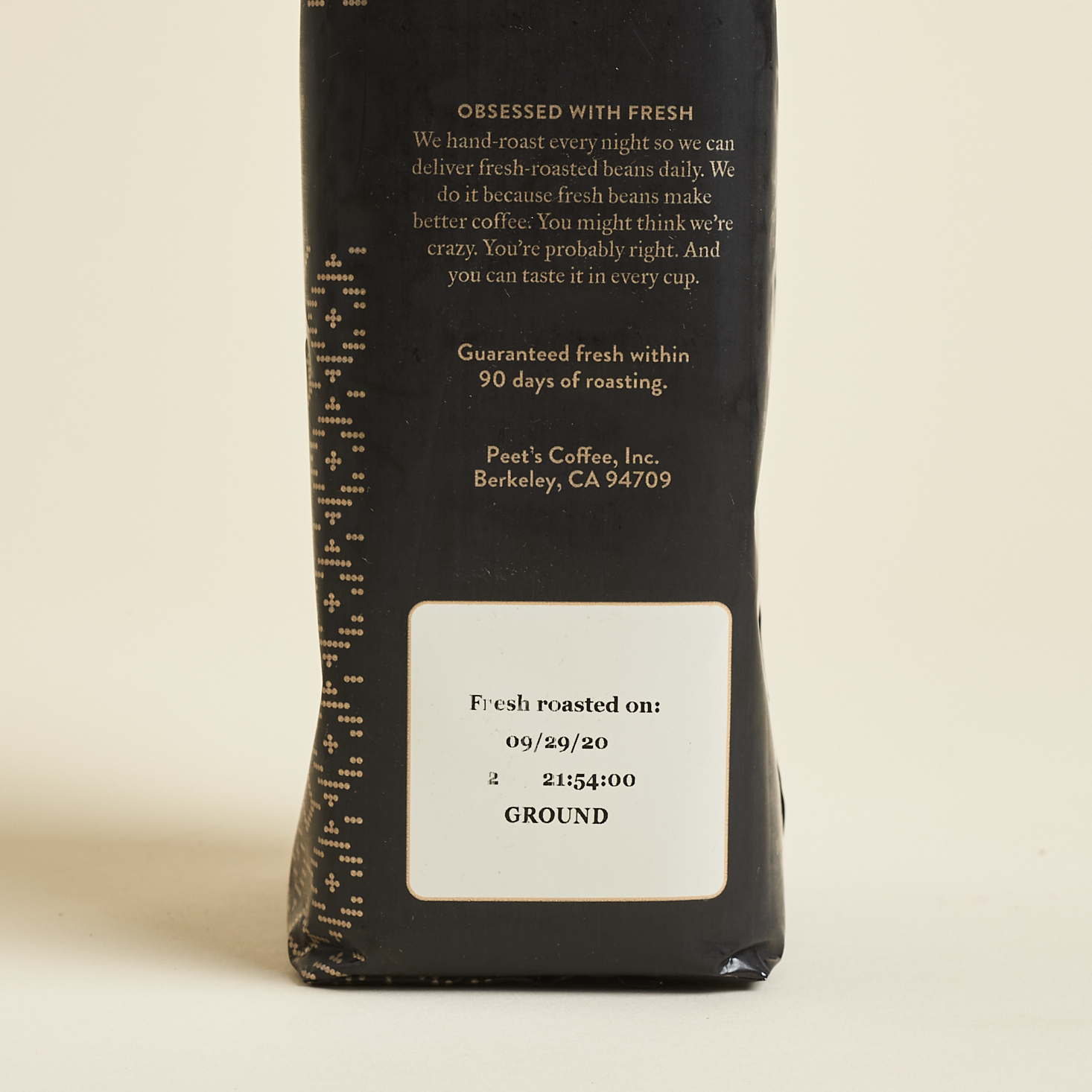 Peets Coffee New Guinea Highland Single Origin bag