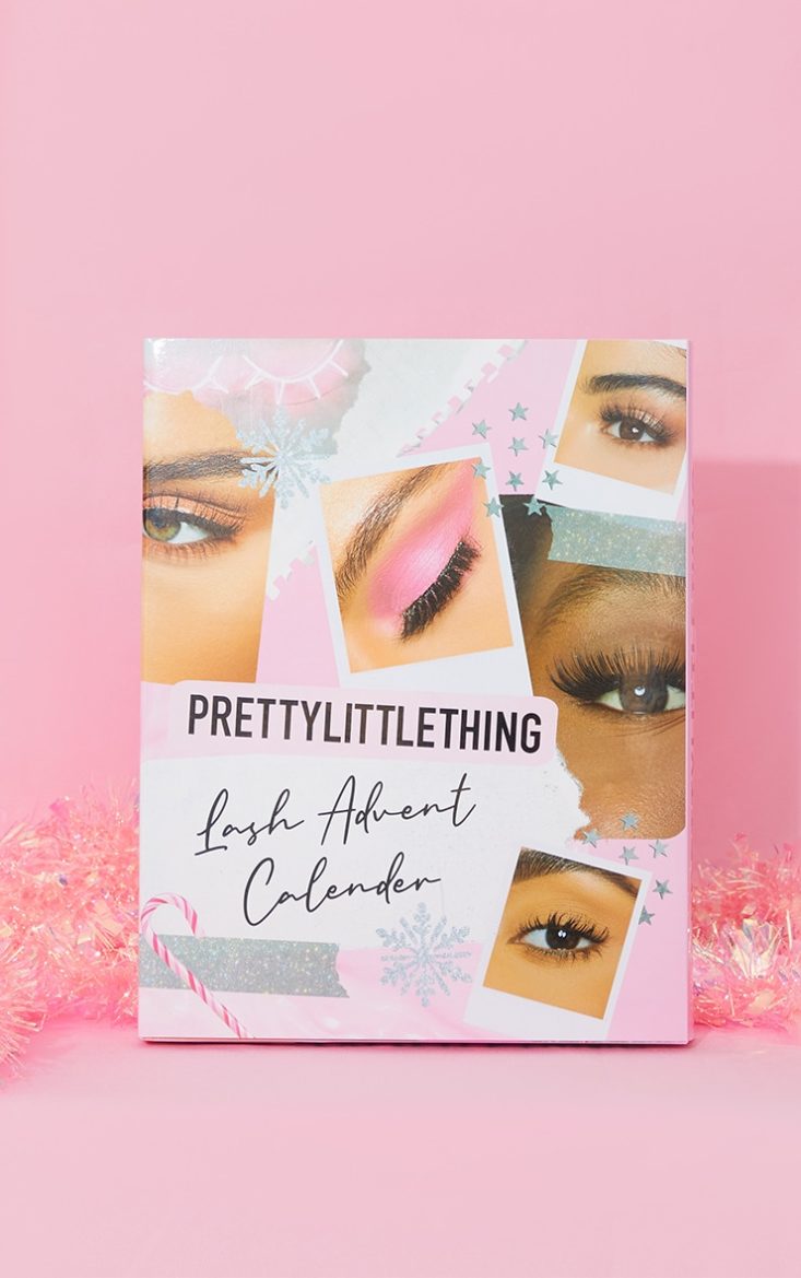 Front of PrettyLittleThing 12 Day Lash Advent Calendar