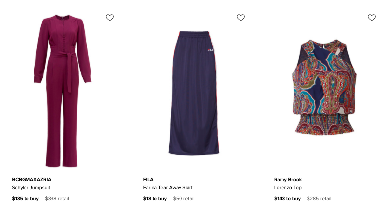 Rent the Runway Online Sample Sale October 2020 - Mixed Clothing