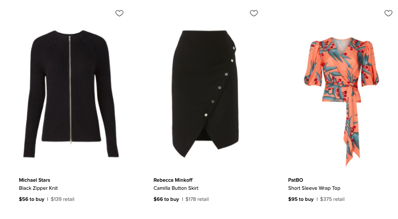 Rent the Runway Online Sample Sale October 2020 - Tops and Skirt