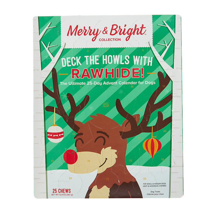 Merry & Bright™ Holiday Deck The Howls with Rawhide Advent Calendar Dog Treat