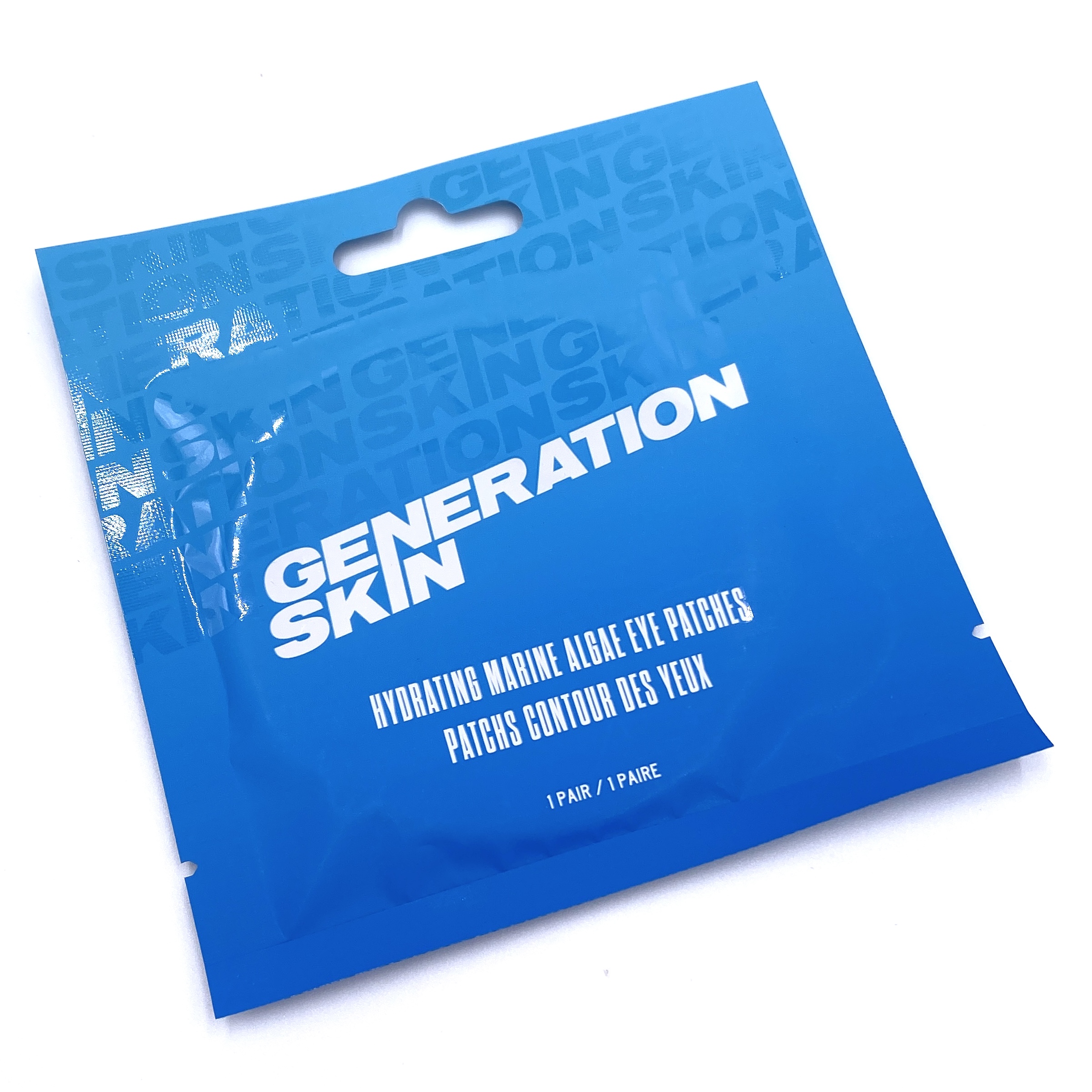 Generation Skin Hydration Marine Algae Eye Patches Front for Birchbox November 2020