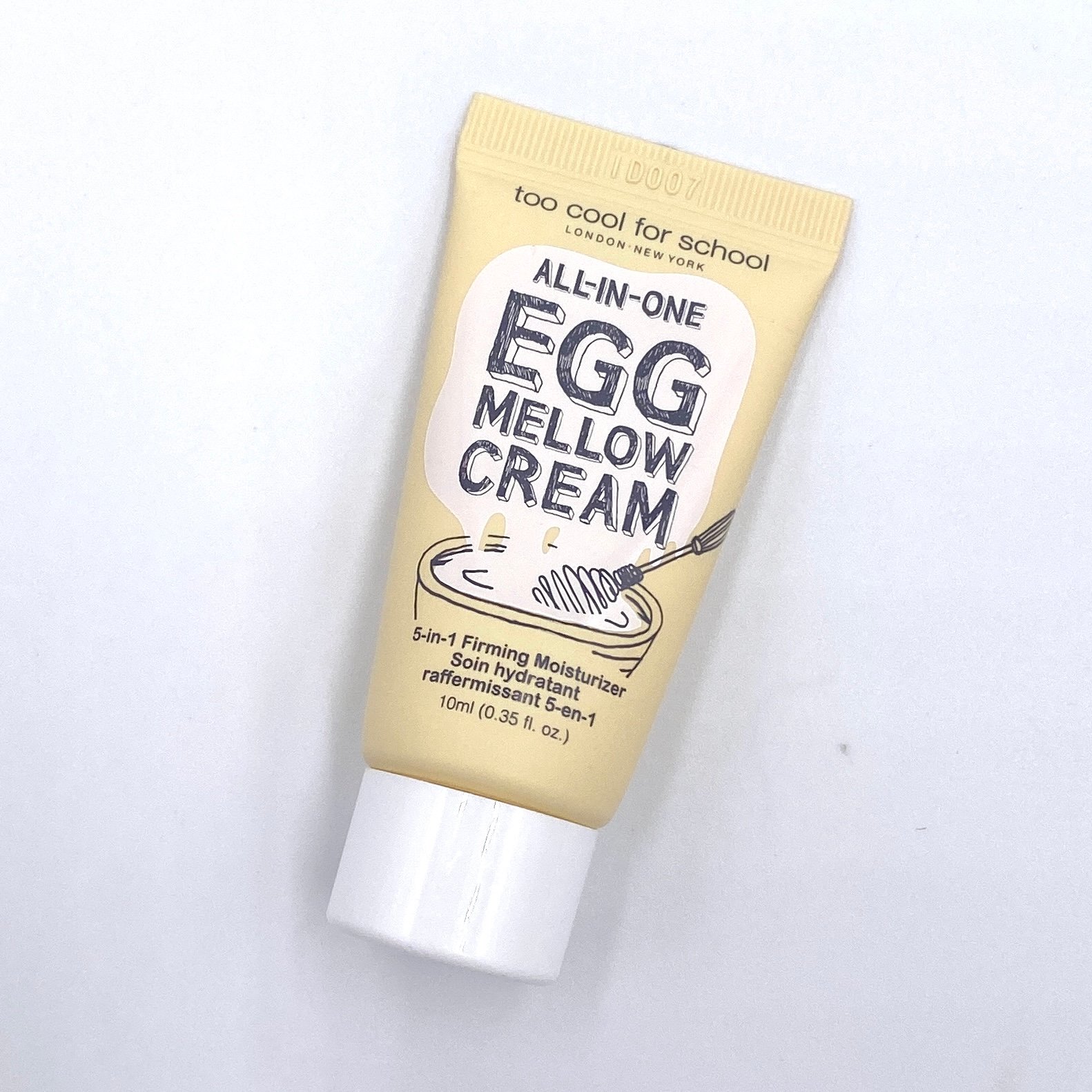 Too Cool for School Egg Mellow Cream All-in-One Firming Moisturizer Front for Birchbox November 2020