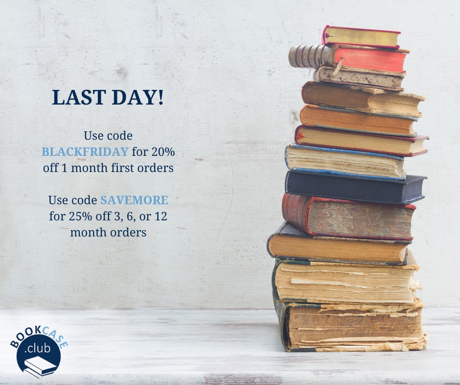 Bookcase Club Cyber Monday Deal – Save Up to 25% Off Subscriptions!