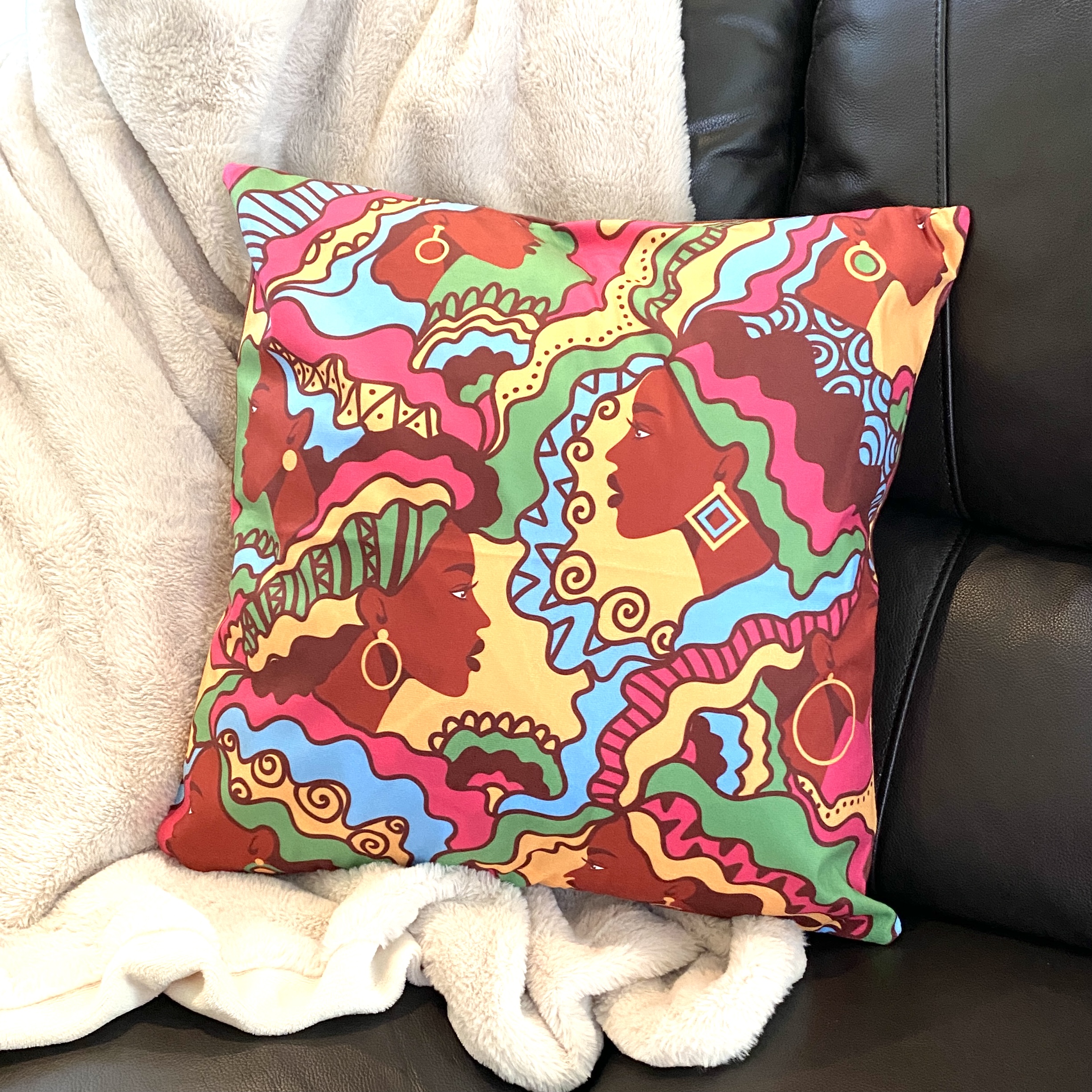 Throw Pillow Cover Front for Brown Sugar Box October 2020