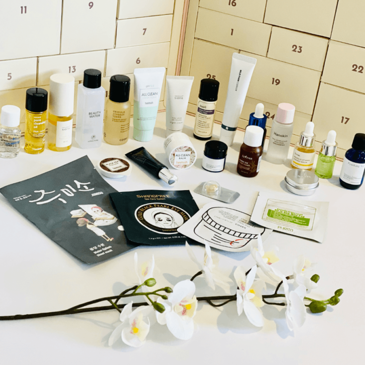 Contents of Beauty and Seoul 2020 Advent Calendar
