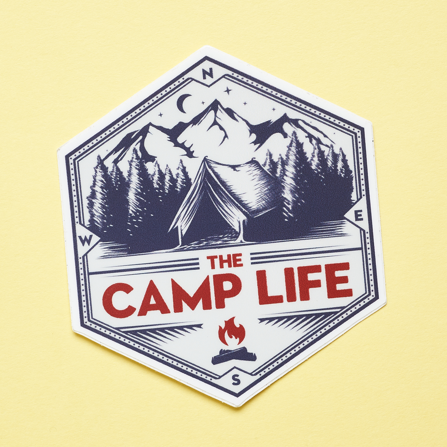 Camp Life Outdoor Essentials sticker
