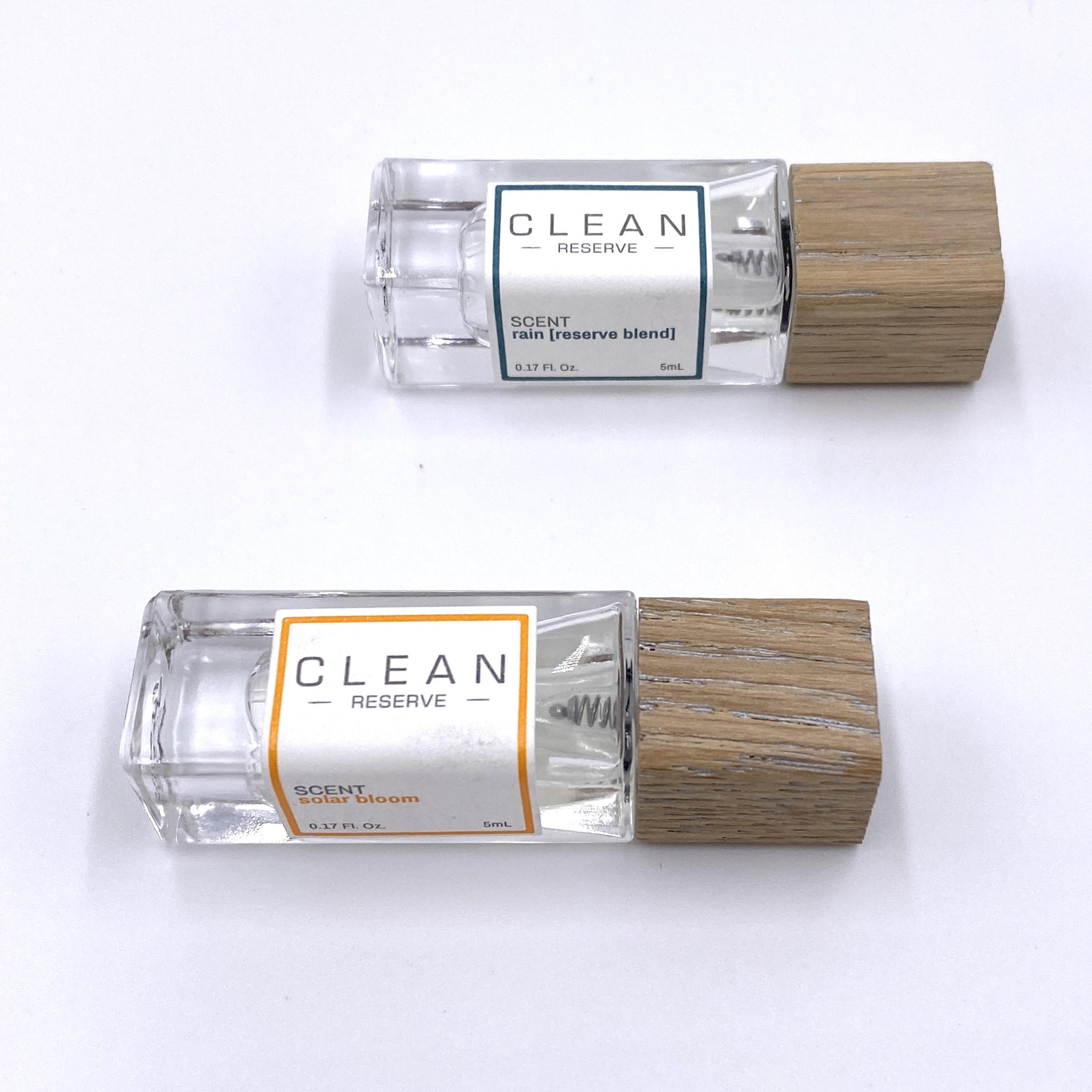 Clean Beauty Collection Clean Reserve Best Sellers Duo Fragrance Set - Solar Bloom and Rain (Reserve Blend) Front for Cocotique October 2020