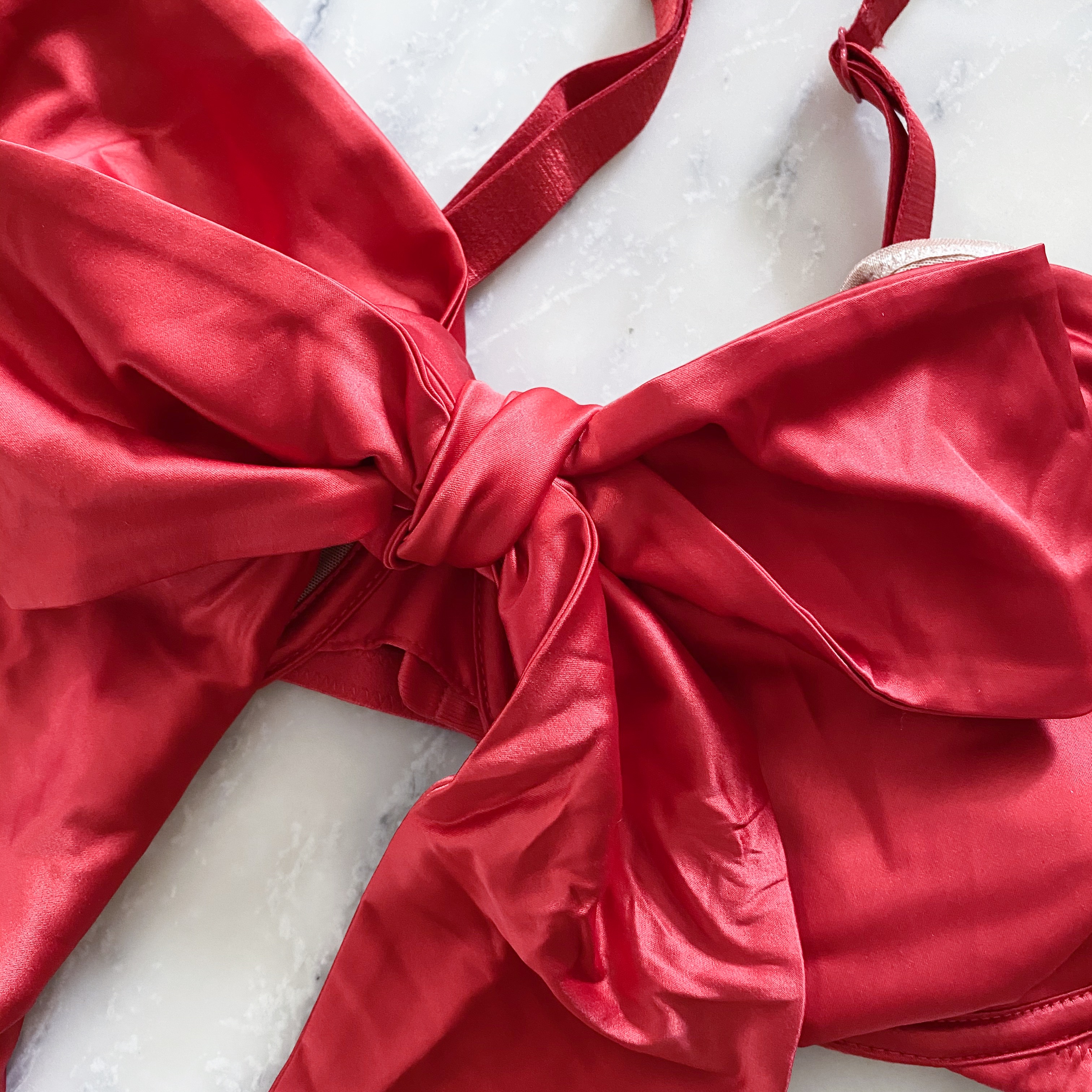 Adore Me - She's ARRIVED! Gynger makes a red-hot statement with an  over-the-top bow that's ready to get wrapped up in it all. 🎀  #SharetheAMLove