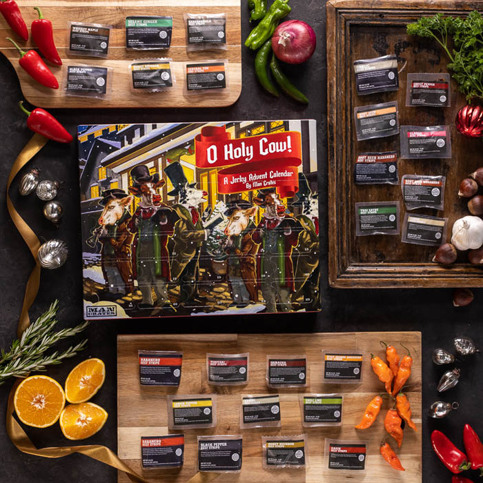 Man Crates Jerky Advent Calendar with Jerky Bits