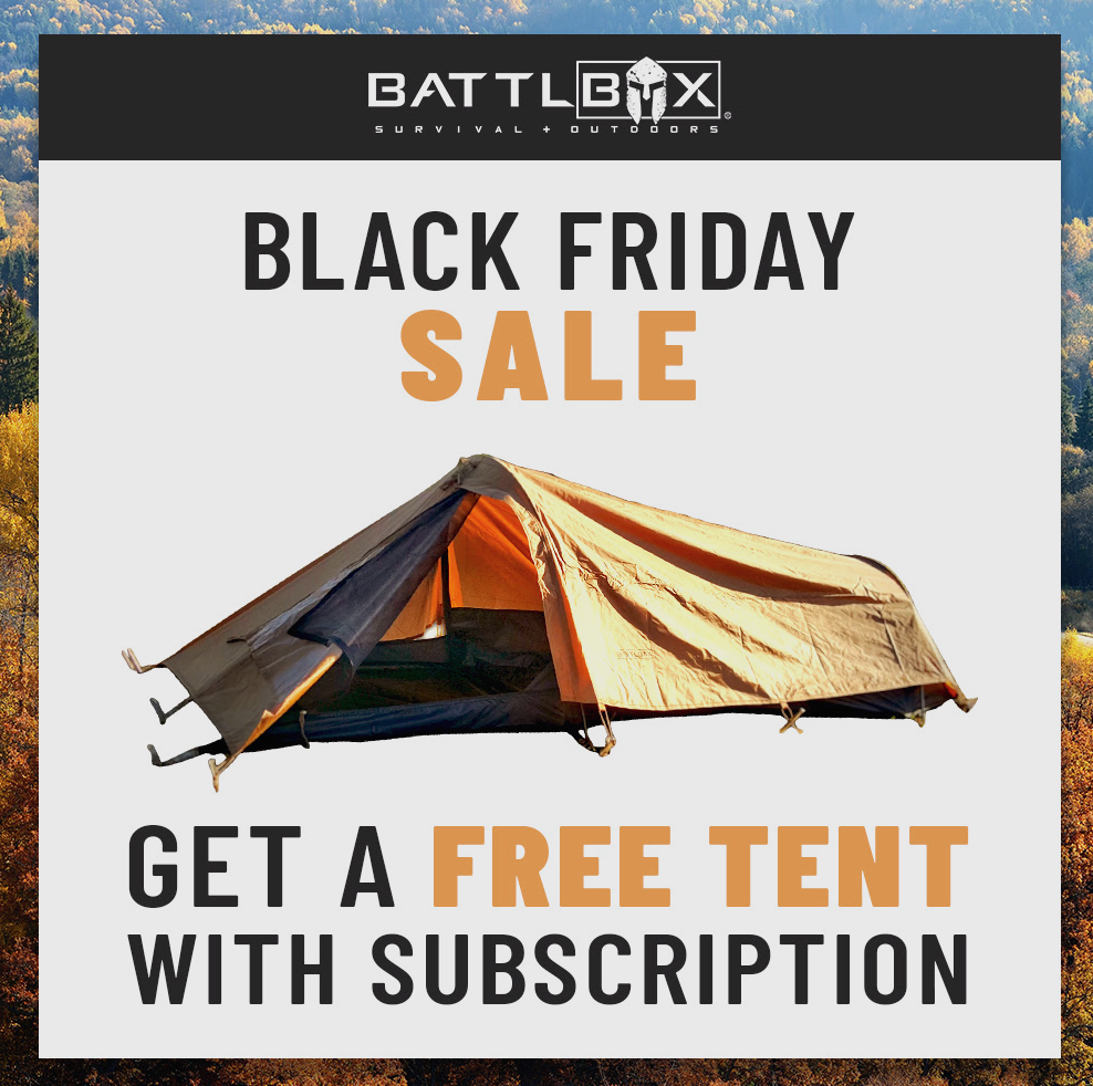 BattlBox Black Friday Deal – Free Tent with Any Subscription!