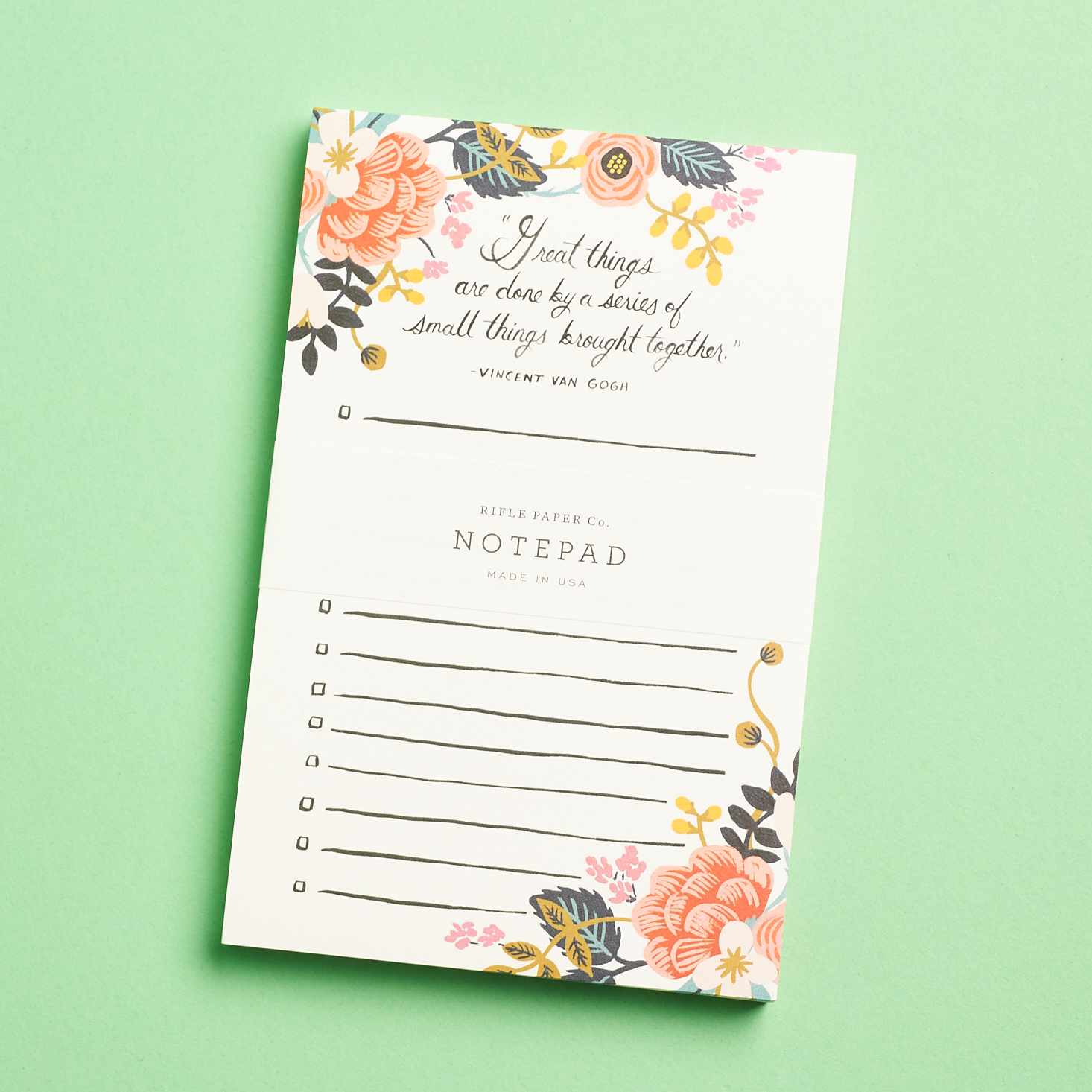 Paper Source Winter 2020 notepad