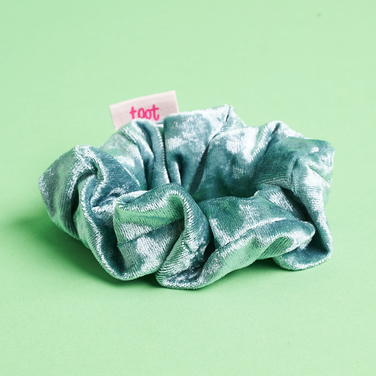 Paper Source Winter 2020 blue velvet scrunchie