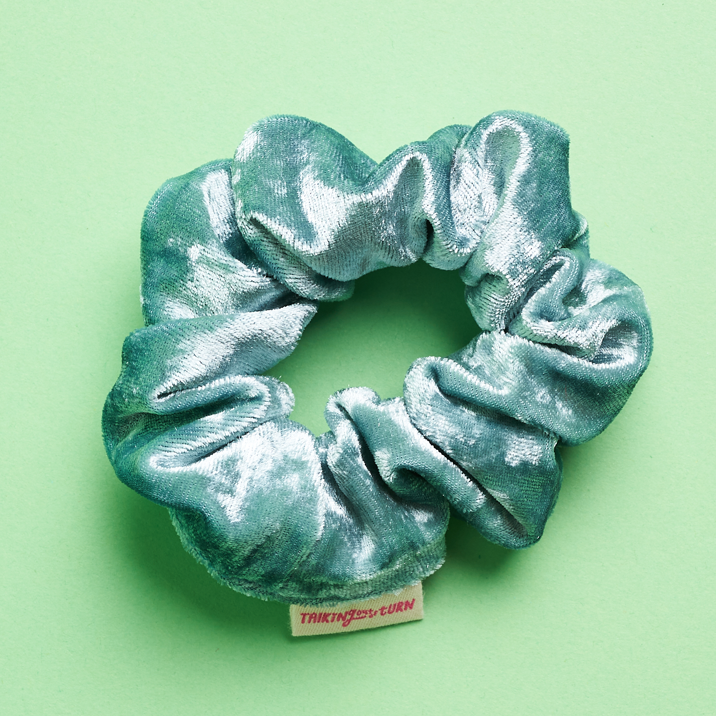 Paper Source Winter 2020 blue velvet scrunchie