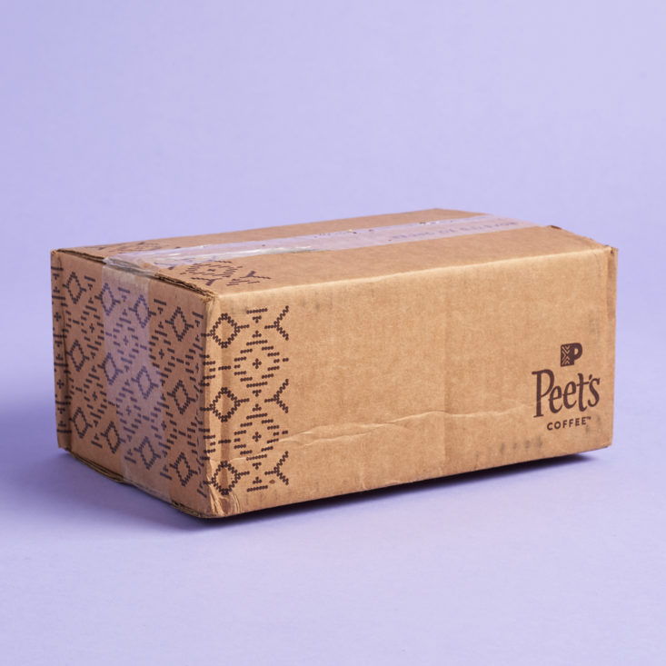 Peet's Coffee shipping box