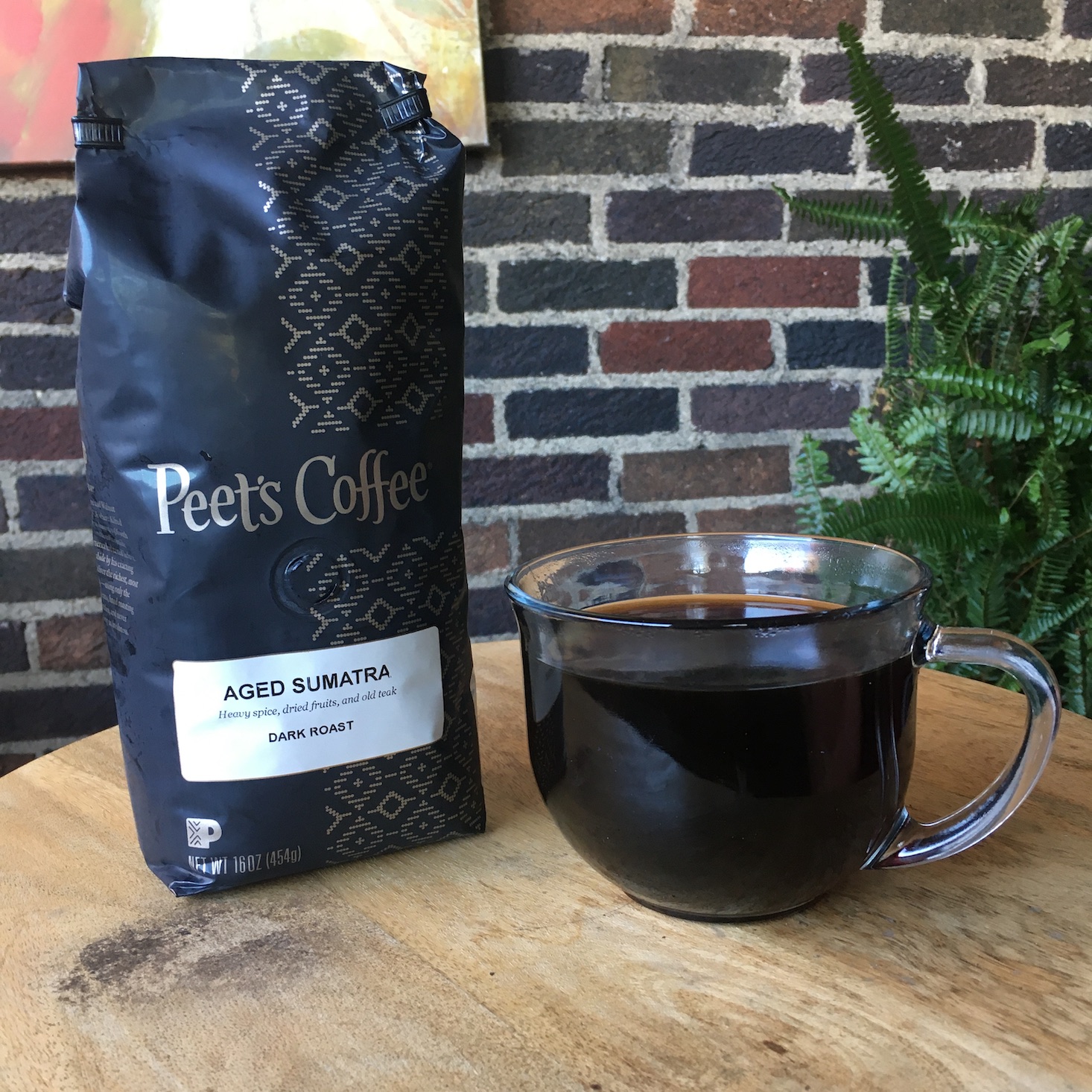 Peet's Coffee Aged Sumatra brewed