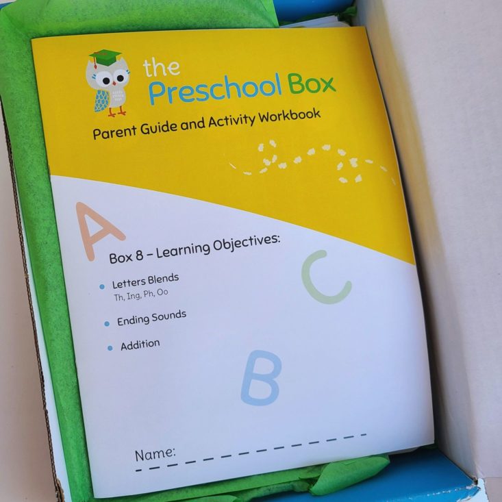 Preschool Box October 2020 inside box