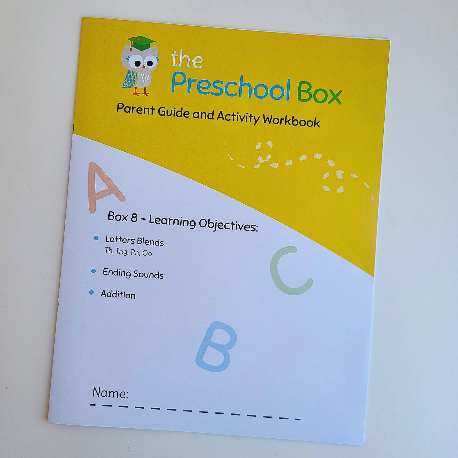 Preschool Box October 2020 Parent guide cover
