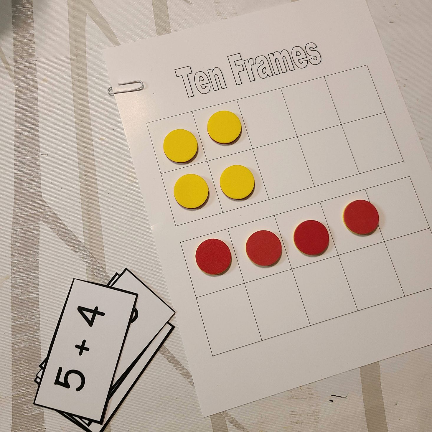 Preschool Box October 2020 ten frames