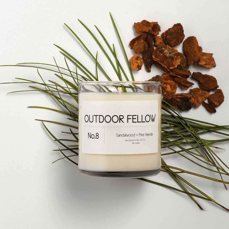 Outdoor Fellow monthly candle club subscription example