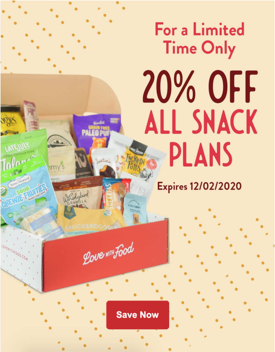 Love with Food Black Friday Sale – 20% Off Subscriptions!