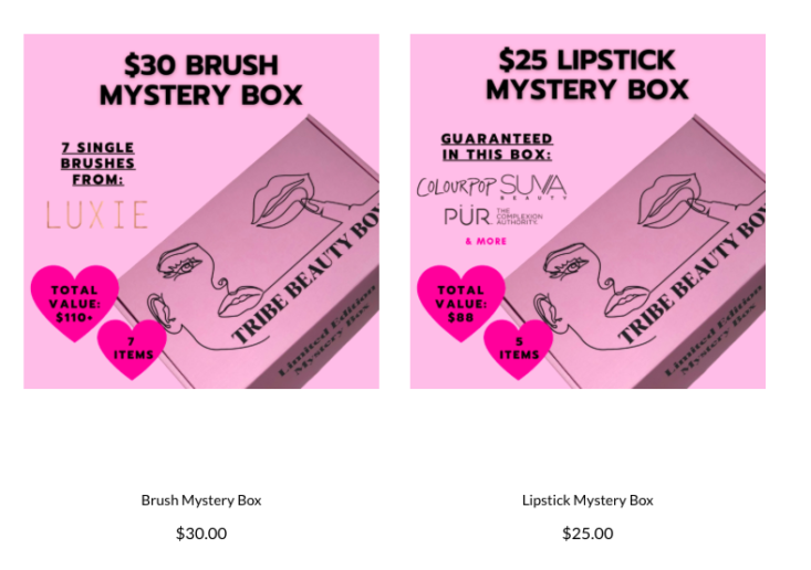 Tribe Beauty Box Mystery Boxes November 2020 