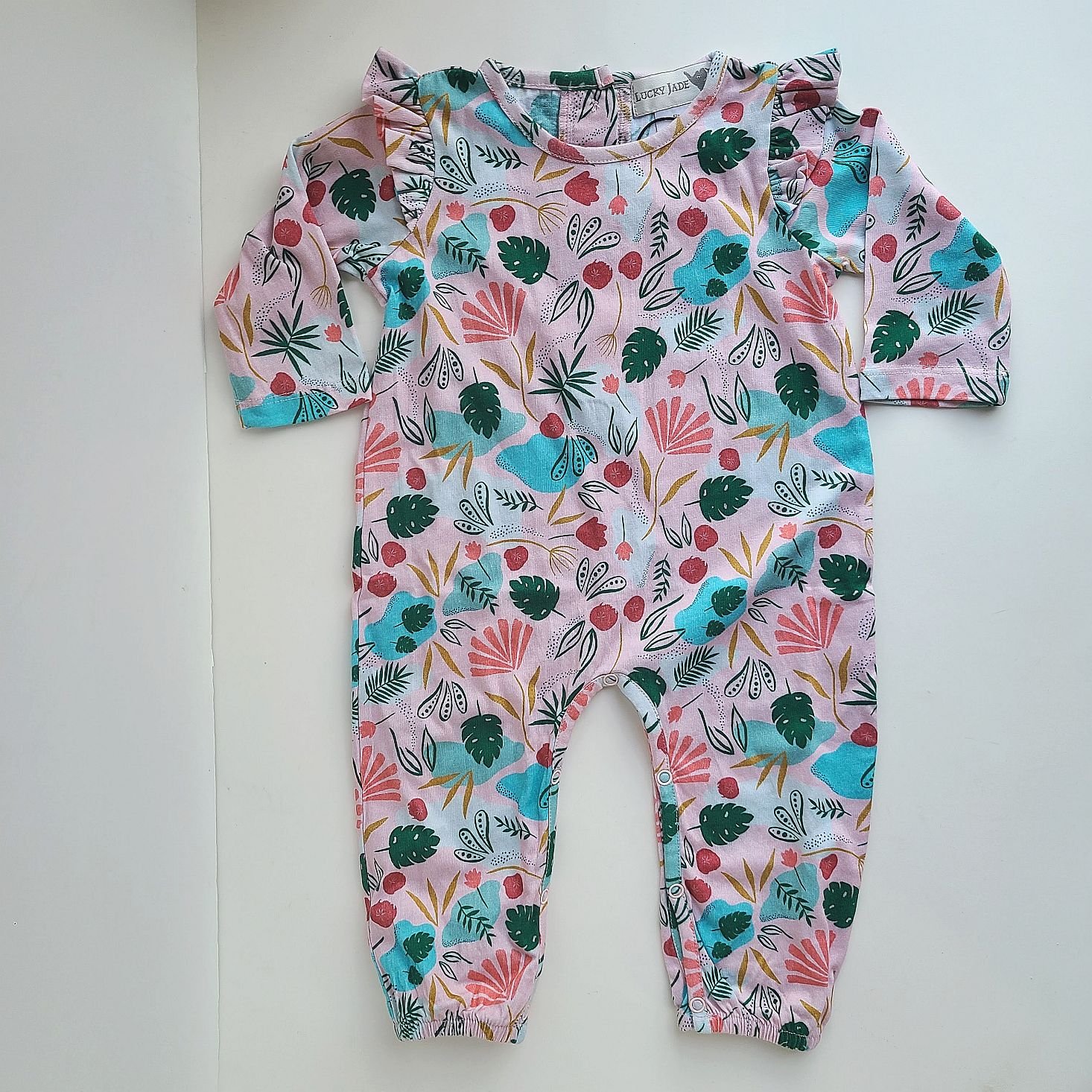 Surprisly November 2020 floral romper flatlay