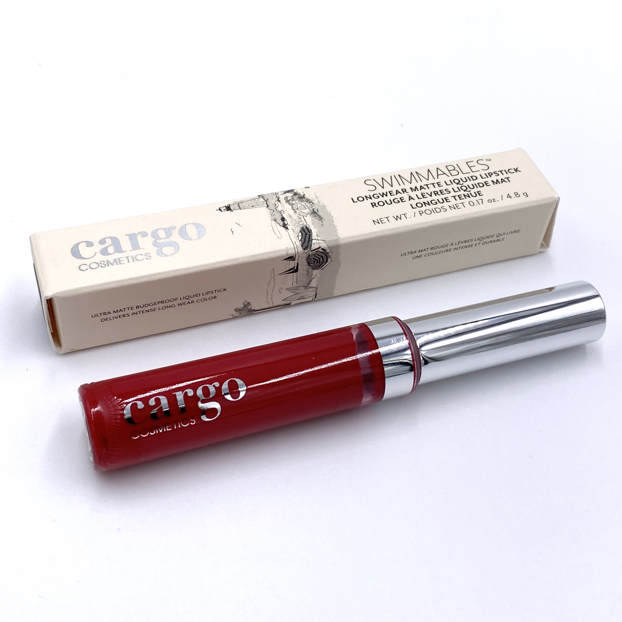 Cargo Cosmetics Swimmables Matte Liquid Lipstick Front for The Beem Box November 2020