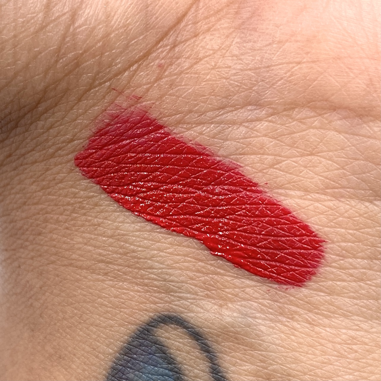 Cargo Cosmetics Swimmables Matte Liquid Lipstick Swatch for The Beem Box November 2020