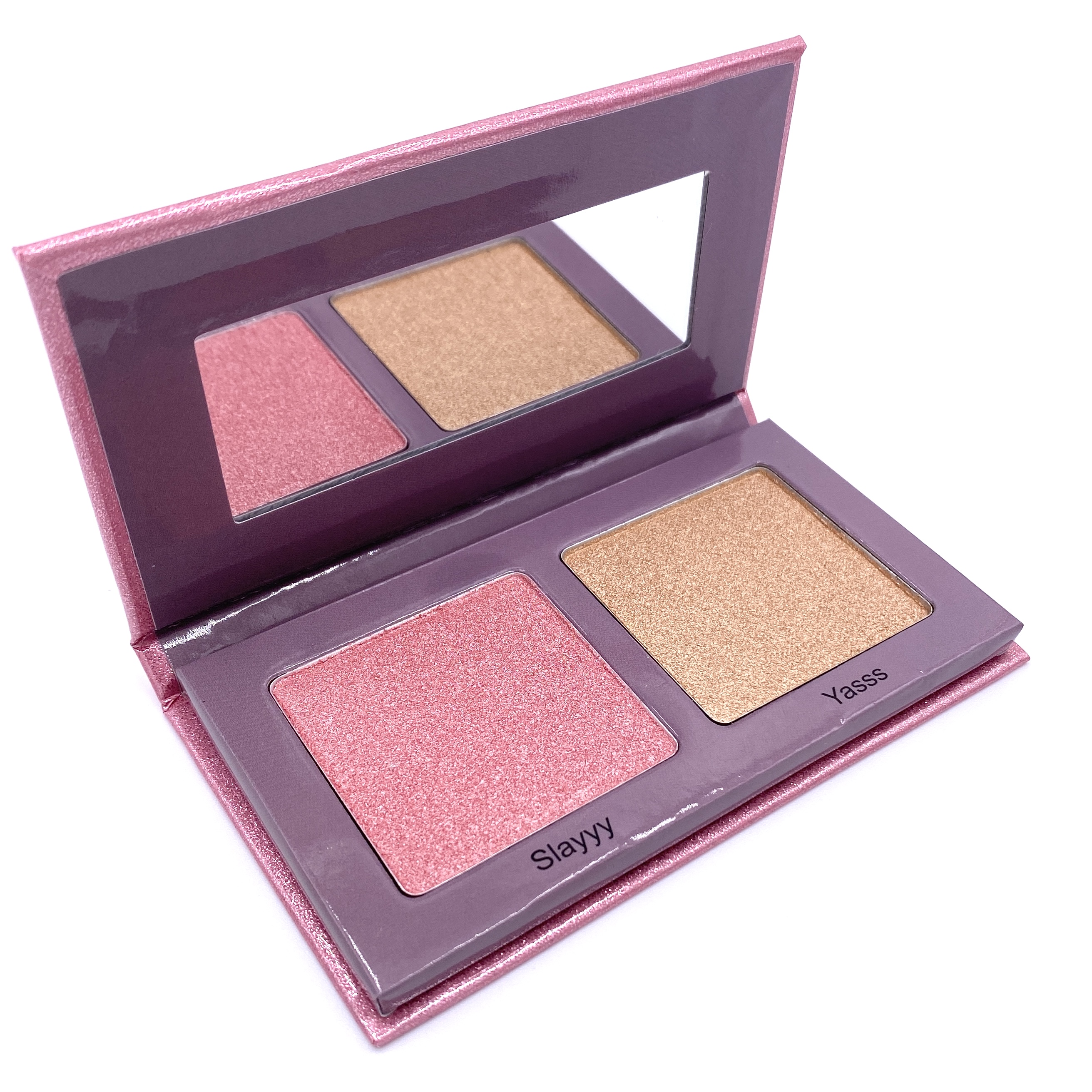 Midas Cosmetics Smokey Glow Highlighter Duo Open for The Beem Box November 2020