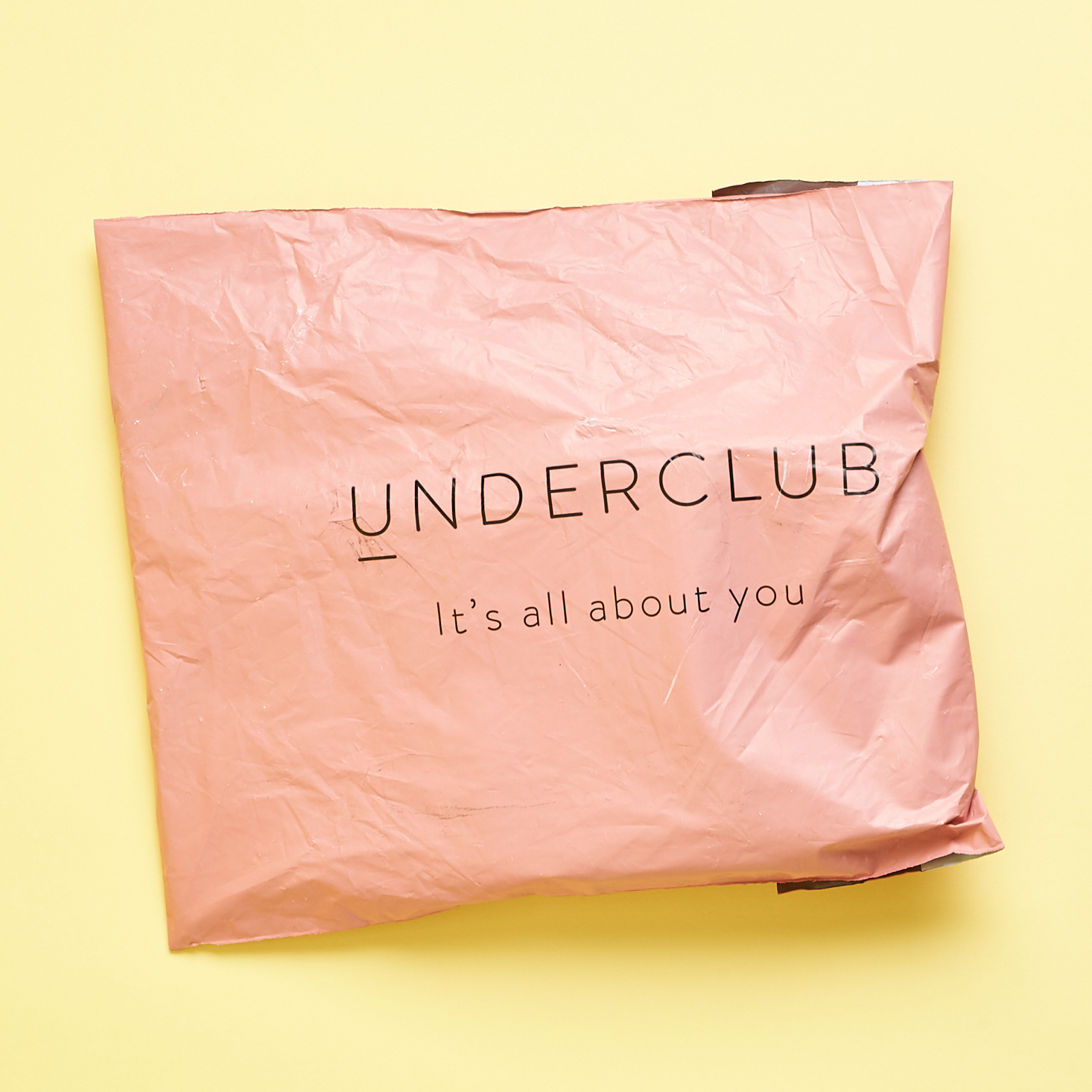 Underclub pink mailer pouch