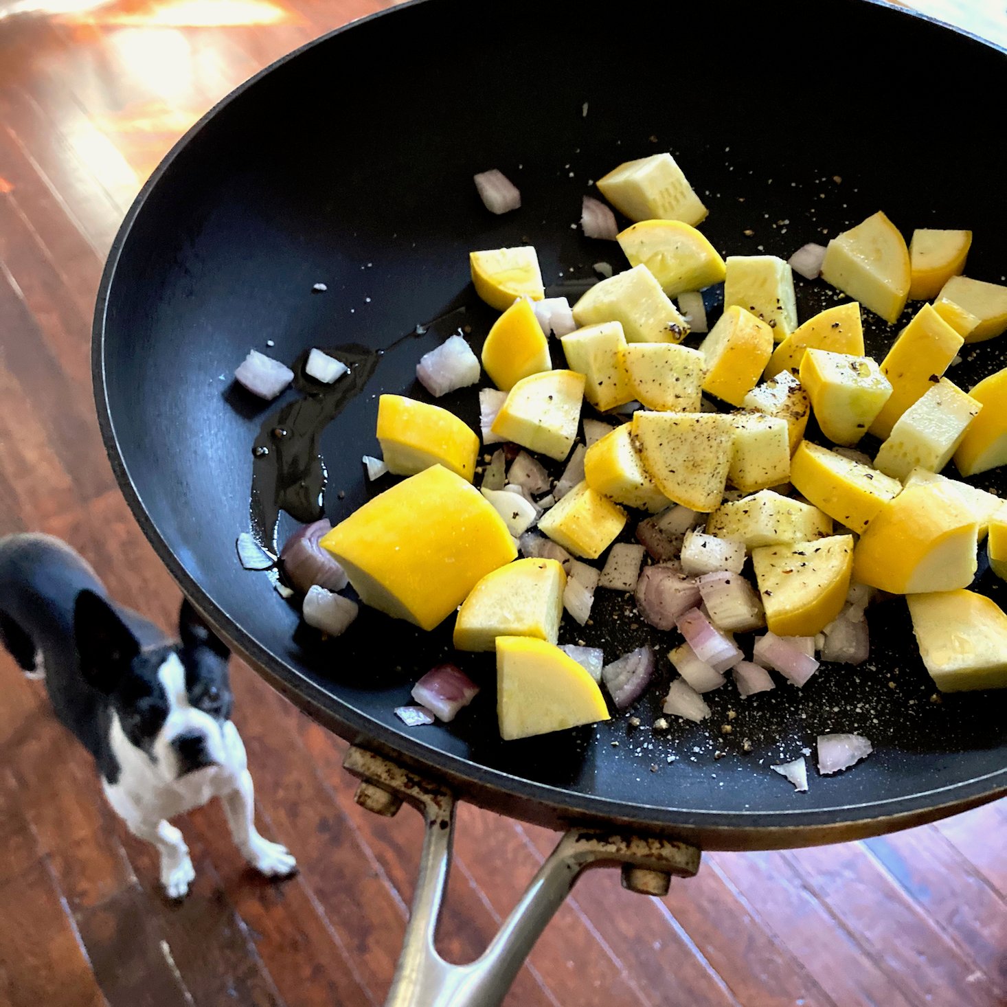 Cooking Squash with Shallots