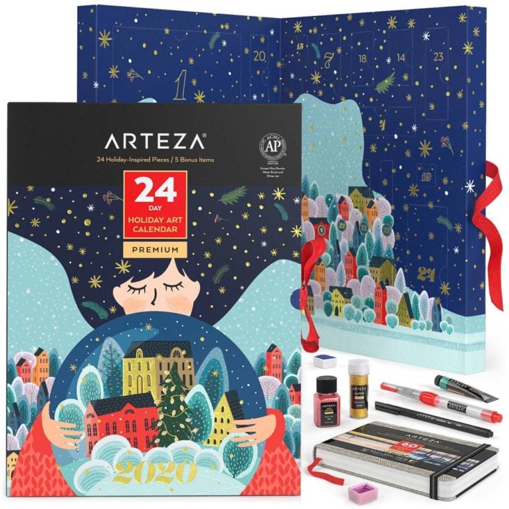 Arteza Holiday Advent Art Calendar